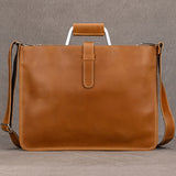 Men's Genuine Leather A4 Business Clutch & Document Case
