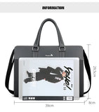 Men's Executive PU Leather Laptop Briefcase & Messenger Bag