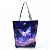 Flutter in Style: The Everyday Floral & Butterfly Tote Bag