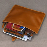 Men's Genuine Leather A4 Business Clutch & Document Case