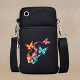 Chic Butterfly Pattern Waterproof Phone Bag - Stylish Crossbody Pouch for iPhone