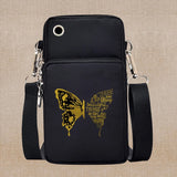 Chic Butterfly Pattern Waterproof Phone Bag - Stylish Crossbody Pouch for iPhone