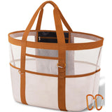 Large Capacity Beach Tote Bag – Foldable Waterproof Travel & Pool Bag