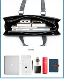 Men's Executive PU Leather Laptop Briefcase & Messenger Bag