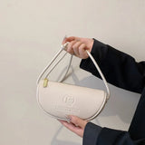 Genuine Leather Crescent Crossbody & Mini Shoulder Bag with Braided Strap