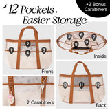 Large Capacity Beach Tote Bag – Foldable Waterproof Travel & Pool Bag
