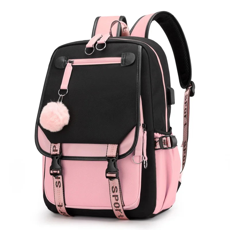 Kawaii Harajuku School Backpack – Stylish Travel Rucksack for Teens & College Students