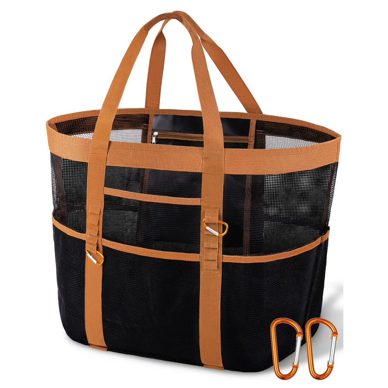 Large Capacity Beach Tote Bag – Foldable Waterproof Travel & Pool Bag