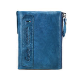 CONTACT’S Genuine Leather Bifold Wallet & Coin Purse for Women