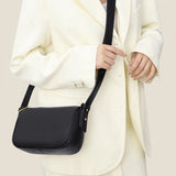 Elegant Natural Cowhide Leather Crossbody Bag for Women