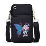 Chic Butterfly Pattern Waterproof Phone Bag - Stylish Crossbody Pouch for iPhone