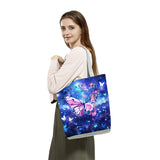 Flutter in Style: The Everyday Floral & Butterfly Tote Bag
