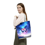 Flutter in Style: The Everyday Floral & Butterfly Tote Bag