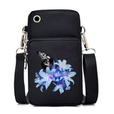 Chic Butterfly Pattern Waterproof Phone Bag - Stylish Crossbody Pouch for iPhone