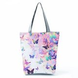 Flutter in Style: The Everyday Floral & Butterfly Tote Bag