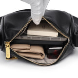 Elegant Natural Cowhide Leather Crossbody Bag for Women