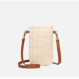 Chic Simplicity - Women’s Fashionable Straw Shoulder Bag