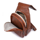 Stylish Women’s Synthetic Leather Backpack - Versatile Chest Bag for On-the-Go Elegance