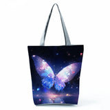 Flutter in Style: The Everyday Floral & Butterfly Tote Bag