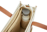 15.6-Inch Women's Canvas Laptop Tote Bag – Stylish Work Briefcase & Travel Shoulder Bag