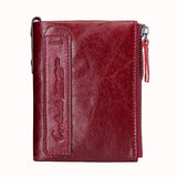 CONTACT’S Genuine Leather Bifold Wallet & Coin Purse for Women