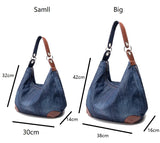 Chic Luxury Denim Handbag - Spacious and Stylish Jean Tote for Ladies