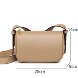 Elegant Natural Cowhide Leather Crossbody Bag for Women