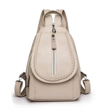 Stylish Women’s Synthetic Leather Backpack - Versatile Chest Bag for On-the-Go Elegance