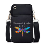 Chic Butterfly Pattern Waterproof Phone Bag - Stylish Crossbody Pouch for iPhone