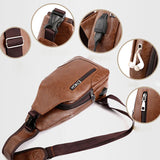 Innovative USB Charging Crossbody Bag - Secure & Convenient for the Modern Man