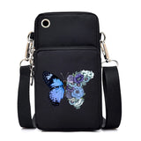 Chic Butterfly Pattern Waterproof Phone Bag - Stylish Crossbody Pouch for iPhone