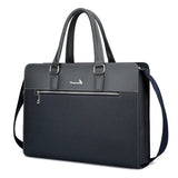 Men's Executive PU Leather Laptop Briefcase & Messenger Bag