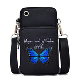 Chic Butterfly Pattern Waterproof Phone Bag - Stylish Crossbody Pouch for iPhone