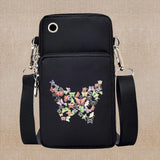 Chic Butterfly Pattern Waterproof Phone Bag - Stylish Crossbody Pouch for iPhone