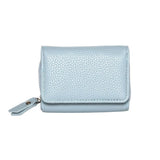 Mini Genuine Leather Women’s Zip Wallet & Card Holder