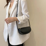 Genuine Leather Crescent Crossbody & Mini Shoulder Bag with Braided Strap