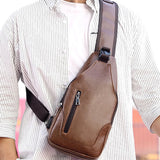Innovative USB Charging Crossbody Bag - Secure & Convenient for the Modern Man