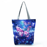 Flutter in Style: The Everyday Floral & Butterfly Tote Bag