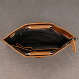 Men's Genuine Leather A4 Business Clutch & Document Case