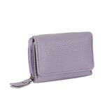 Mini Genuine Leather Women’s Zip Wallet & Card Holder