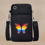 Chic Butterfly Pattern Waterproof Phone Bag - Stylish Crossbody Pouch for iPhone