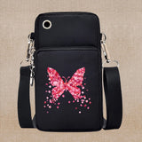 Chic Butterfly Pattern Waterproof Phone Bag - Stylish Crossbody Pouch for iPhone