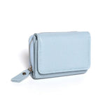 Mini Genuine Leather Women’s Zip Wallet & Card Holder