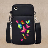 Chic Butterfly Pattern Waterproof Phone Bag - Stylish Crossbody Pouch for iPhone