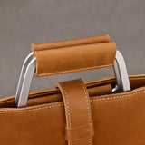 Men's Genuine Leather A4 Business Clutch & Document Case