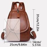 Stylish Women’s Synthetic Leather Backpack - Versatile Chest Bag for On-the-Go Elegance