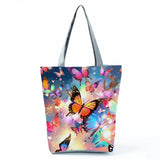 Flutter in Style: The Everyday Floral & Butterfly Tote Bag