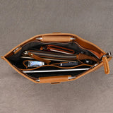 Men's Genuine Leather A4 Business Clutch & Document Case