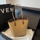 Sunshine in Hand: The Boho Rattan & Straw Beach Tote