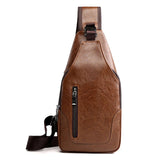 Innovative USB Charging Crossbody Bag - Secure & Convenient for the Modern Man
